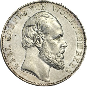 Germania, Württemberg - Charles, Victory Thaler (Vereinstaler) 1871, Stoccarda