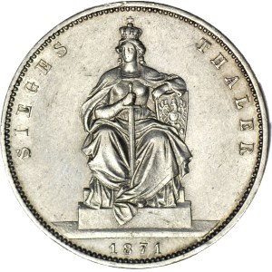 Germania, Prussia, Guglielmo I, Thaler 1871