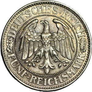 Germany, 5 marks, 1927 D, OAK, beautiful
