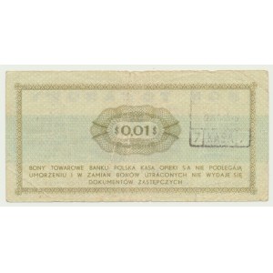 Pewex Gift Certificate, 1 cent 1969, ser. FL