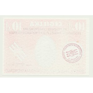 Brick, 10 zloty 1995, for the Founding Fund of the PPS Foundation, numbered