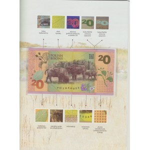 PWPW, Man and Documents No. 52 with bill 20 Polish Bison FO1040033