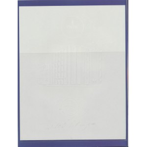 PWPW, Man and Documents No. 53 with a sample of watermarked paper