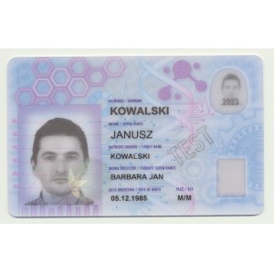 PWPW - test ID card, version 1