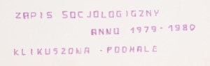 Zofia Rydet (1911 Stanisławów - 1997 ), Z cyklu 