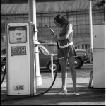 Tadeusz Drankowski (1927 - 1991), At the gas station at Wrocław Główny railway station, 1971/2025