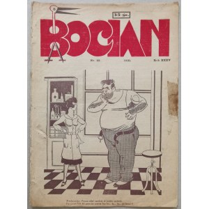 Bocian R.35.: 1931 nr 22 [reklama kalendarza, art deco]