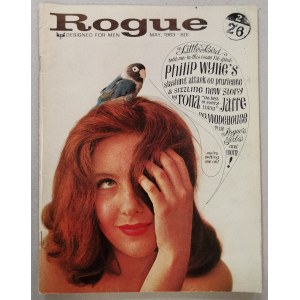 Rogue. Conçu pour les hommes. Mai 1963, vol.8. no.5 [Rona Jaffe, dépliant couleur].