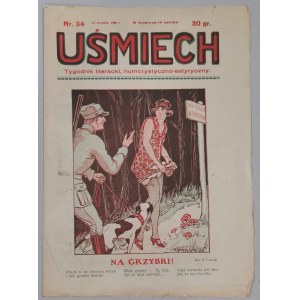 Sourire. Hebdomadaire littéraire, humoristique et satirique. R.2 : 1928 n° 34 [érotisme, champignons].