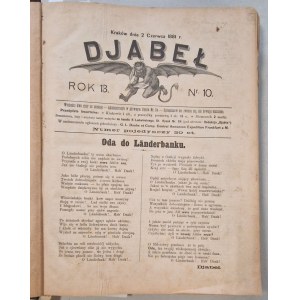 Devil. Krakow, issues from 1881 - 1892, co-bound, (about 40 good issues)