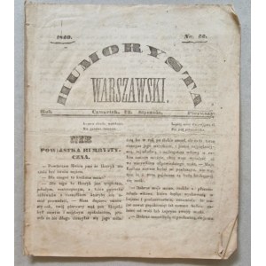 Humorysta Warszawski R.I: 1840 nr 33