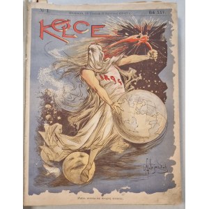 Pointes. Varsovie, R.25 : 1895 - annuel relié, n° 1-52 [Kostrzewski, Mucharski, lithographies].