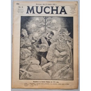 Mucha [hebdomadaire satirique] R.50 : 1918 n° 9 (27 décembre). [Dessin de l'emblème : aigle avec une tête de juif ].