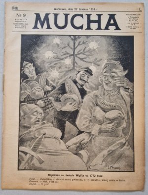 Mucha [satirical weekly] R.50: 1918 No.9 (December 27). [Emblem design: an 