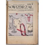 Sowizdrzal 1915 no. 12; 1916: 40-48, 51; 1917: 5; 1919: 5; Puppets 1912: 4 [staple,13 issues].