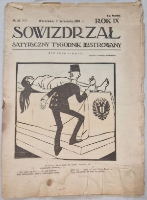 Sowizdrzał. Warsaw, R.9: 1919 No. 36 [Romanowicz, Paderewski, post].