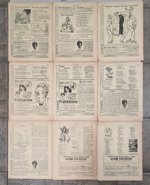 Tse-Tse. Satirical and political weekly. R.1934 - 9 issues [Sejm, Pilsudski, Witos].