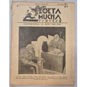 Żółta Mucha Tse-Tse. R.4: 1932 nr 1 [sanacja, Piłsudski, Nowy Rok, il. A. Horowicz]