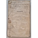 Chronicle by Bruno Count Kicinski and Theodor Morawski [Warsaw, 1819].