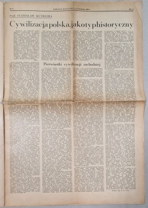 Defense of Culture Freedom of Spiritual Creativity, Science, Education, Literature, Art.... No. 8, 1939