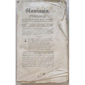 Slawianin weekly for trades, agriculture, commerce, household ... 1829, no. 2-26