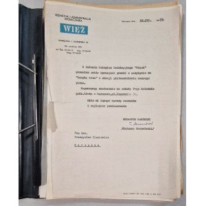[Arch. pisma „Więź”] Odpisy sądowe rejestrów, uchwały,1959-73 [autografy Tadeusz Mazowiecki]
