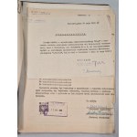 [Arch. pisma „Więź”] Odpisy sądowe rejestrów, uchwały,1959-73 [autografy Tadeusz Mazowiecki]