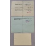 [Autograph] Father Benedict Dembowski [certificates for Aniela Guttowa,1983-6, collection].
