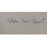 [Autograf - Prymas Stefan Wyszyński] List i koperta, adresat Antoni Plater-Zyberk, 1957 r.