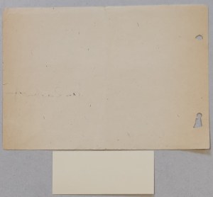 [Autograph] Jan Zachwatowicz [Certificate for Halina Gorska, 1946].