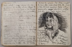 World War II diary, 1942-44 [calendar cards, movie tickets, Czestochowa].