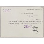 [Umowy] Zespołu muz. Benjamina Siemionowa z 1936-37 [Ciechocinek, Cafe Jar, „Pod Wieżą”]