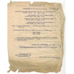 Zamówienie do getta łódzkiego, Chaim Rumkowski, 20 maj 1941[maszynopis, mat. włókiennicze?]