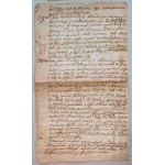 Witness testimony - concerning castellany in Liw [18th century?, Dabrowski, matrimonial affair?]