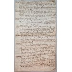 Witness testimony - concerning castellany in Liw [18th century?, Dabrowski, matrimonial affair?]