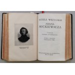 [Mickiewicz] Dzieła Wszystkie Adama Mickiewicza, wydał i objaśnił Tadeusz Pini [12 T. w 2 w.]