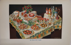 Piętkowa A. / Wyrobek E. - Nowoczesna kuchnia domowa. [Wyd.7, 1939r., 247 ilustracji, 738 str.]