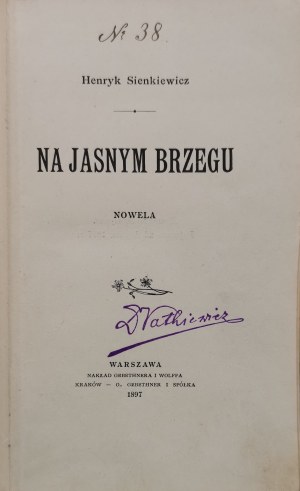 Sienkiewicz H. - On the Bright Shore. Novella [1897, 1st ed.]