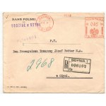 [Envelope] Bank Polski branch in Gdynia from 1937 [addressee: D.P.-T. Józef Fetter S.A., sticker!]
