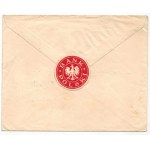 [Envelope] Bank Polski branch in Gdynia from 1937 [addressee: D.P.-T. Józef Fetter S.A., sticker!]