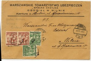[Envelope] Warsaw Insurance Company S.A. Vilnius Branch from 17.II.1939 [Dubno].