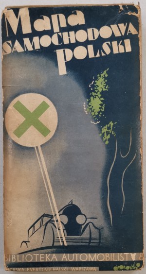 Motor Map of Poland, Automobilista Library [1933, Trzaska Evert & Michalski].