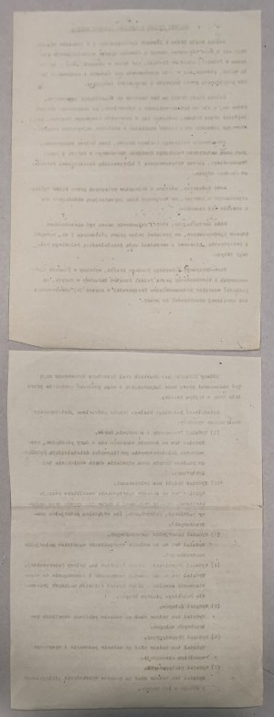 [Polish White Cross] Draft bill of the Polish White Cross [early 1918?]