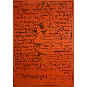 proj. Franciszek STAROWIEYSKI (1930-2009), F. Starowieyski Gallery of Alicja and Bożena Wahl, 1980