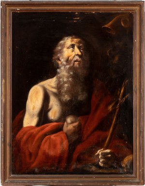 Artista attivo a Napoli, XVII secolo, Penitent Saint Jerome