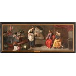 Frans Francken II (cerchia di) (Anversa 1581 - 1642), Kristus v dome Marty a Márie