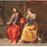 Frans Francken II (cerchia di) (Anversa 1581 - 1642), Kristus v dome Marty a Márie
