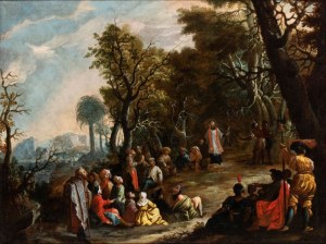 Artista emiliano, XVII secolo, The Preaching of Saint Francis Xavier