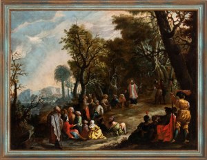 Artista emiliano, XVII secolo, The Preaching of Saint Francis Xavier