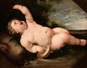 Carlo Cignani (attribuito a) (Bologna 1628 - Forlì 1719), Infant Bacchus